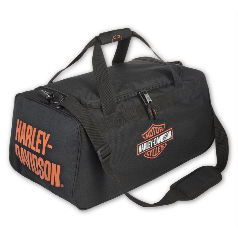 Graphic Duffel - (Black/Orange)