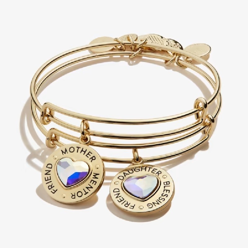 Friend and Mentor Set of 2 Charm Bangle