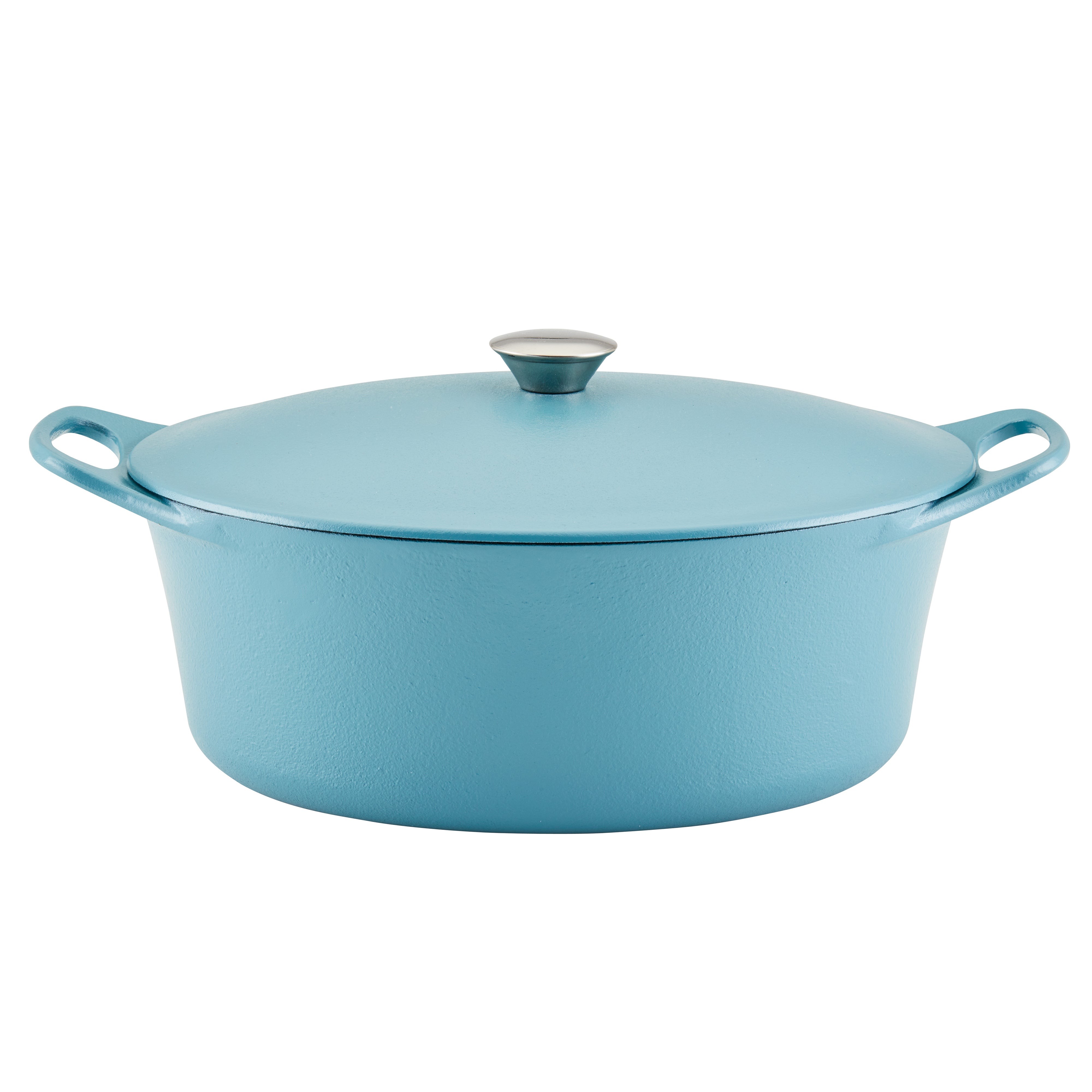 6.5qt Premium Rust Resistant Cast Iron Dutch Oven Agave Blue