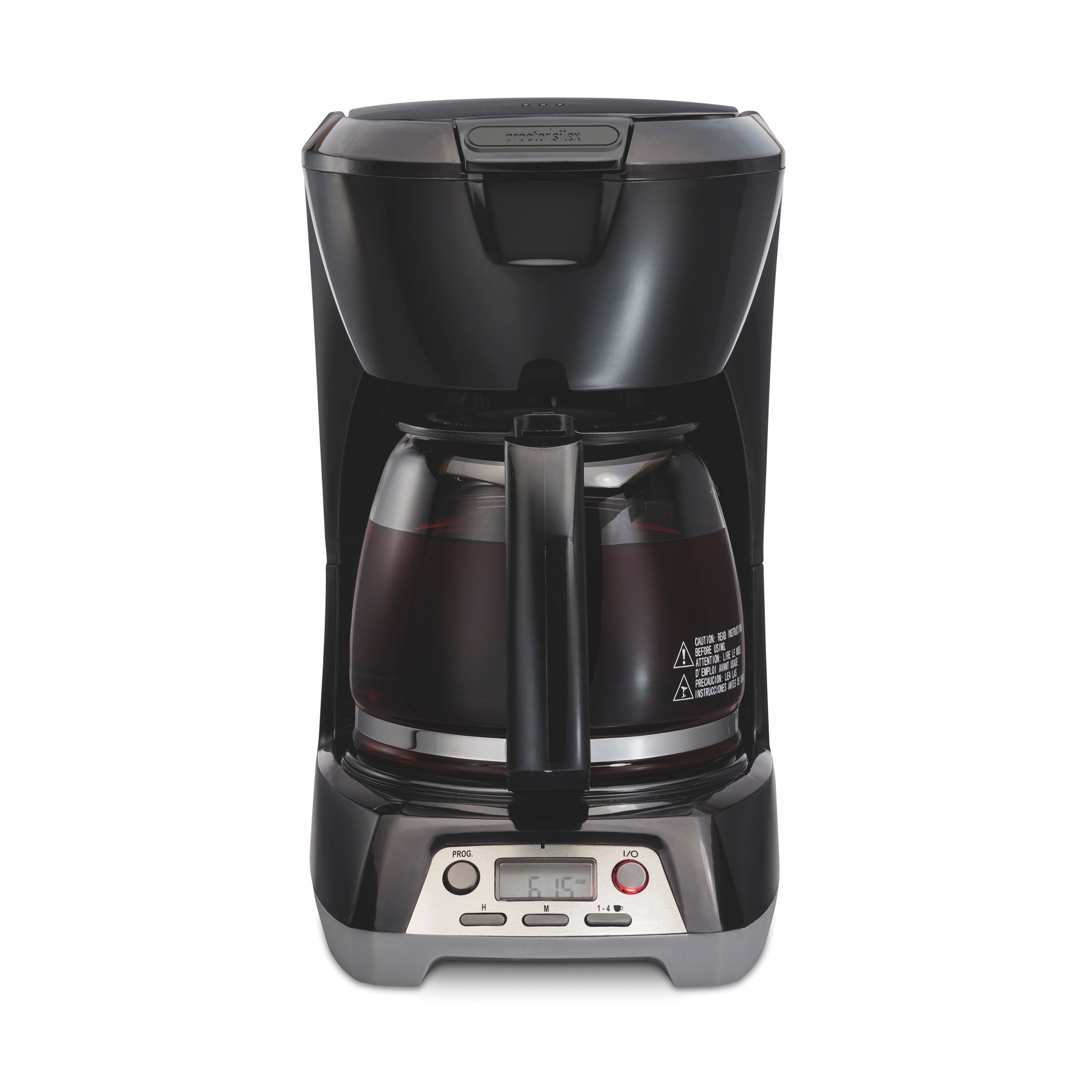 Easy Fill Compact 12 Cup Coffeemaker Black