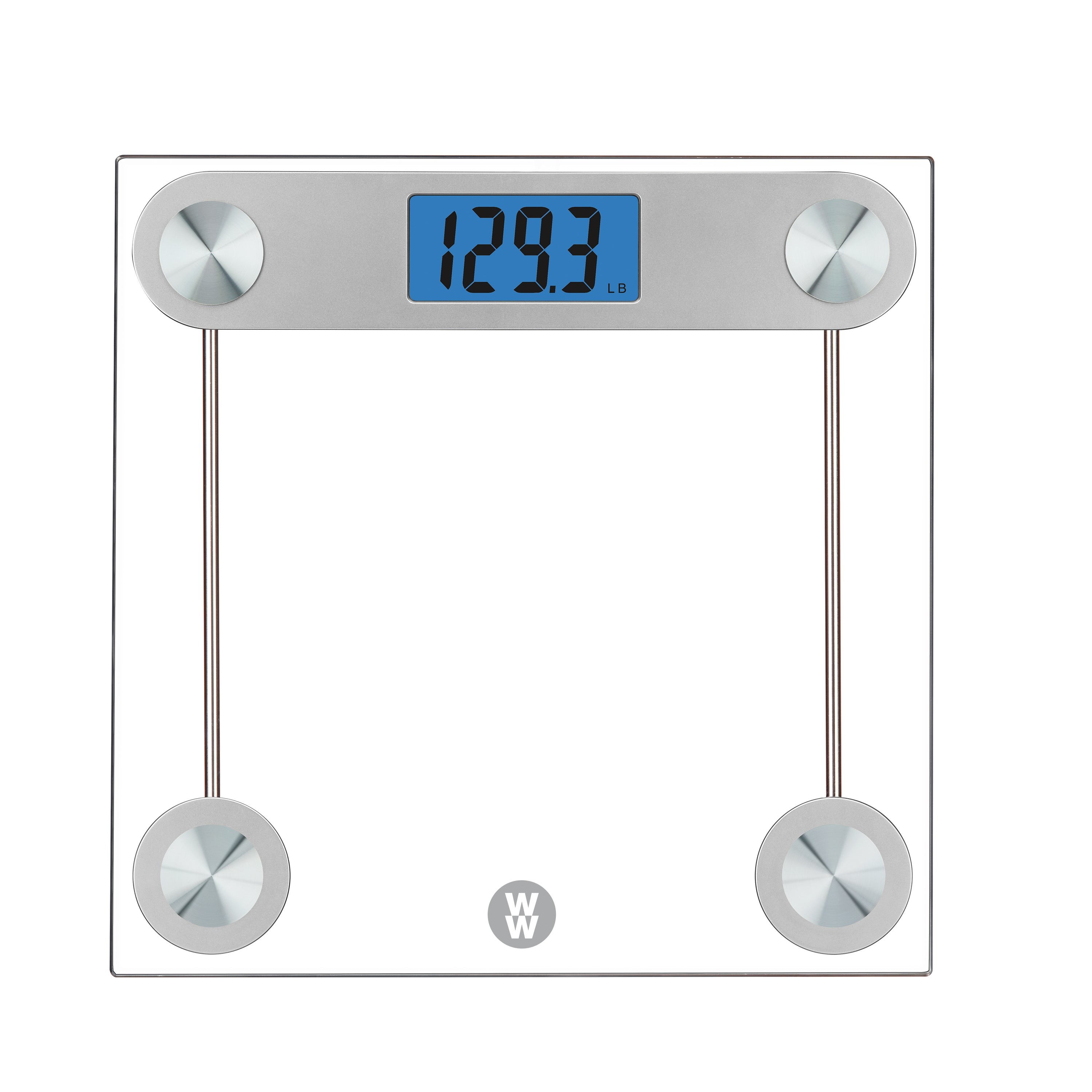 Weight Watchers Digital Glass Scale w/ Blue Backlight Display