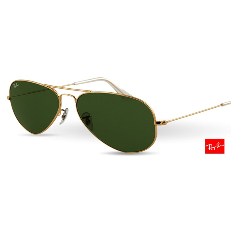 Original Aviator Sunglasses - (Gold Crystal Green)