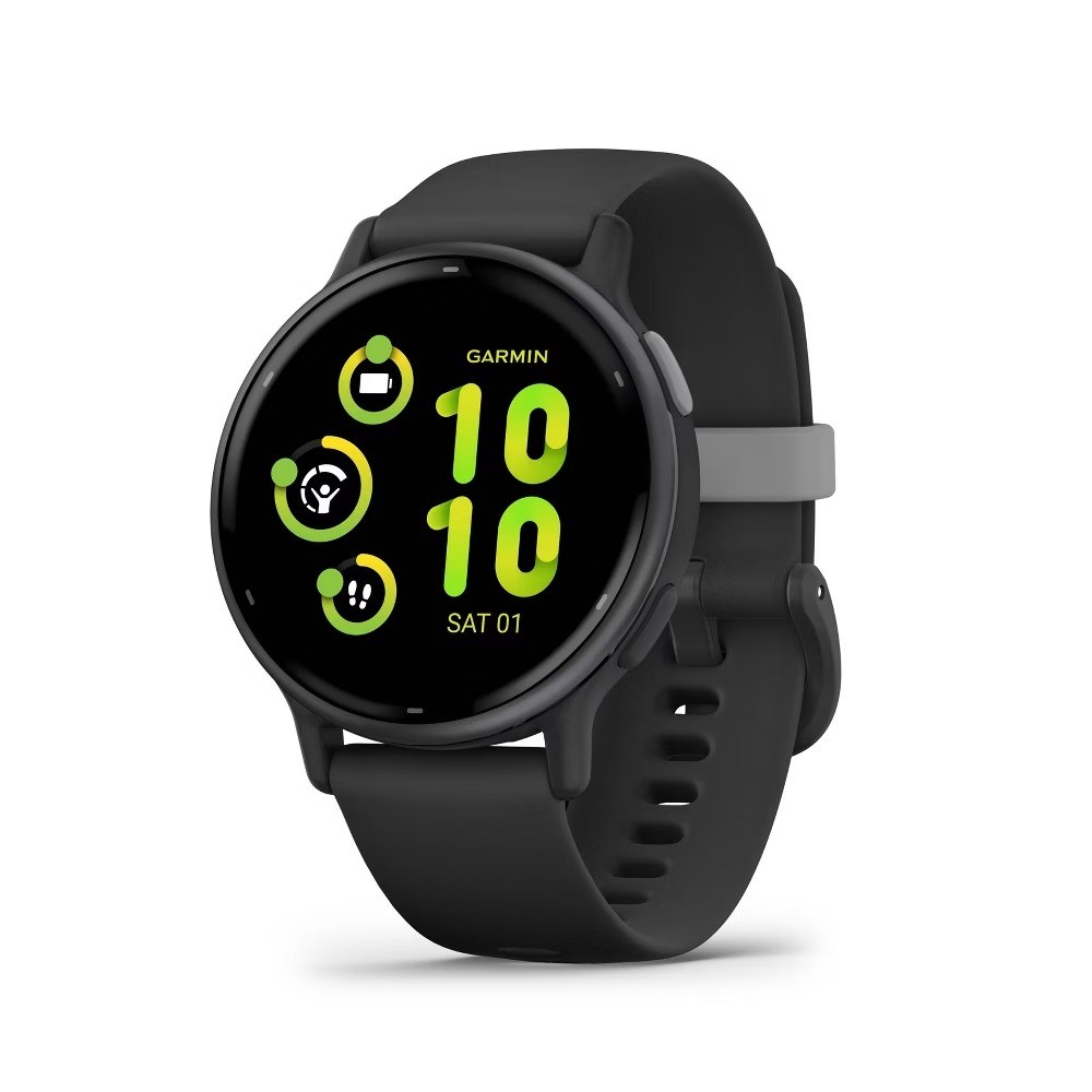 Vívoactive 5 Slate Aluminum Bezel Black Case and Silicone Band