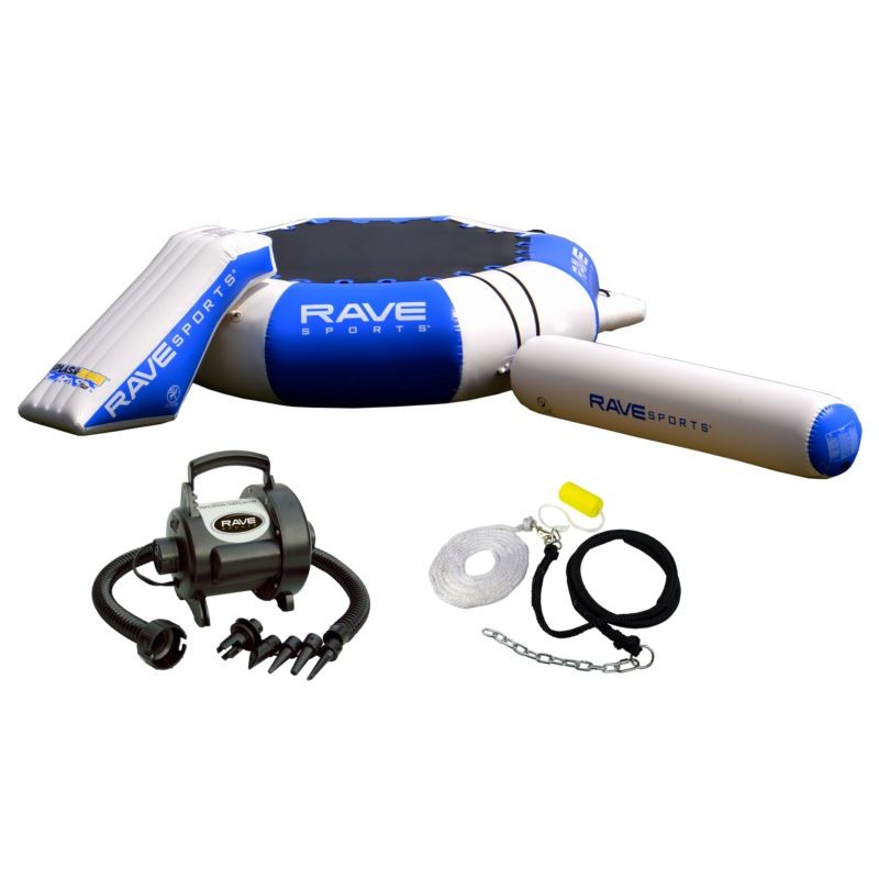 Splash Zone Plus 12-Foot w/ Slide, Log & High-Speed Inflator/Deflator