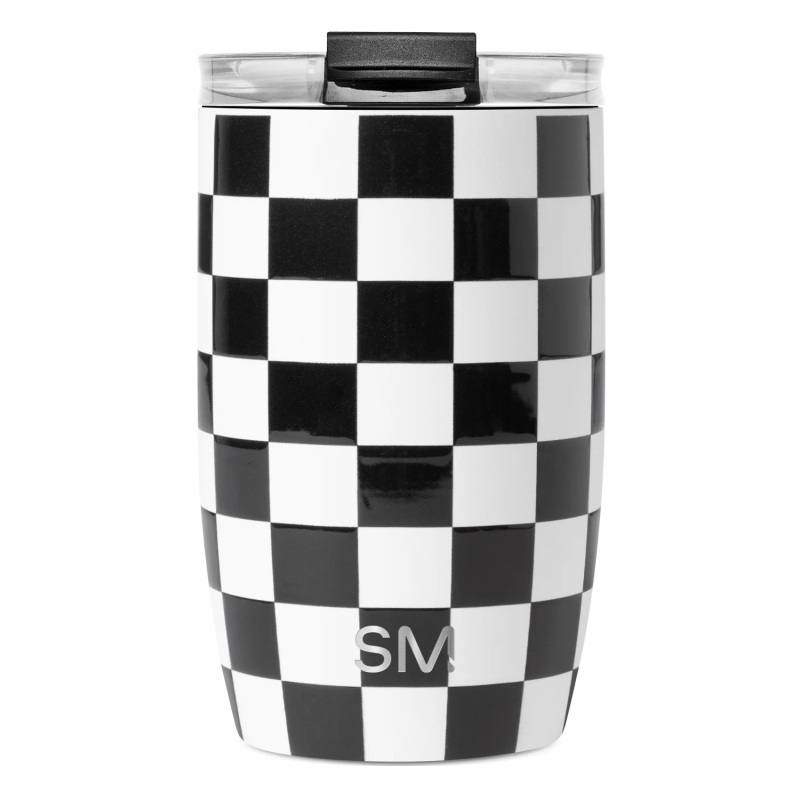 12oz Standard Voyager Black and White Checkmate