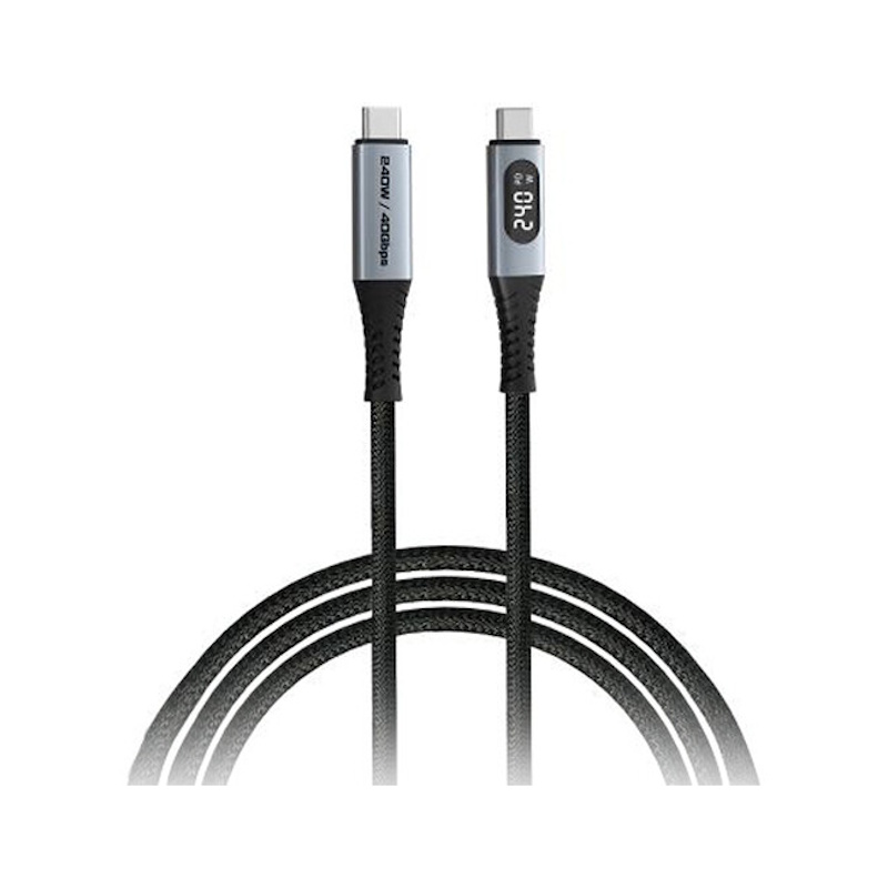 Sync & Charge USB C to USB C 240W 40 Gbps Display 120 cm