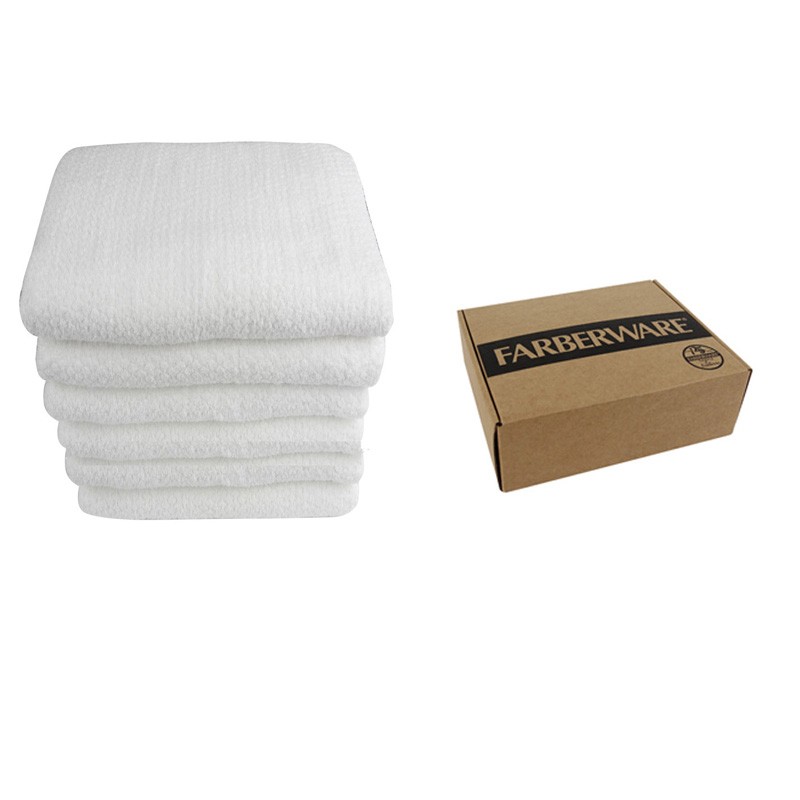 Signature 6Pcs Set Wash Cloth - (White)
