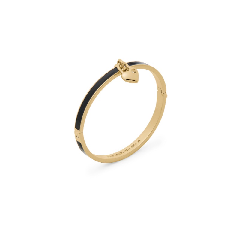 Heart Spade bangle Black