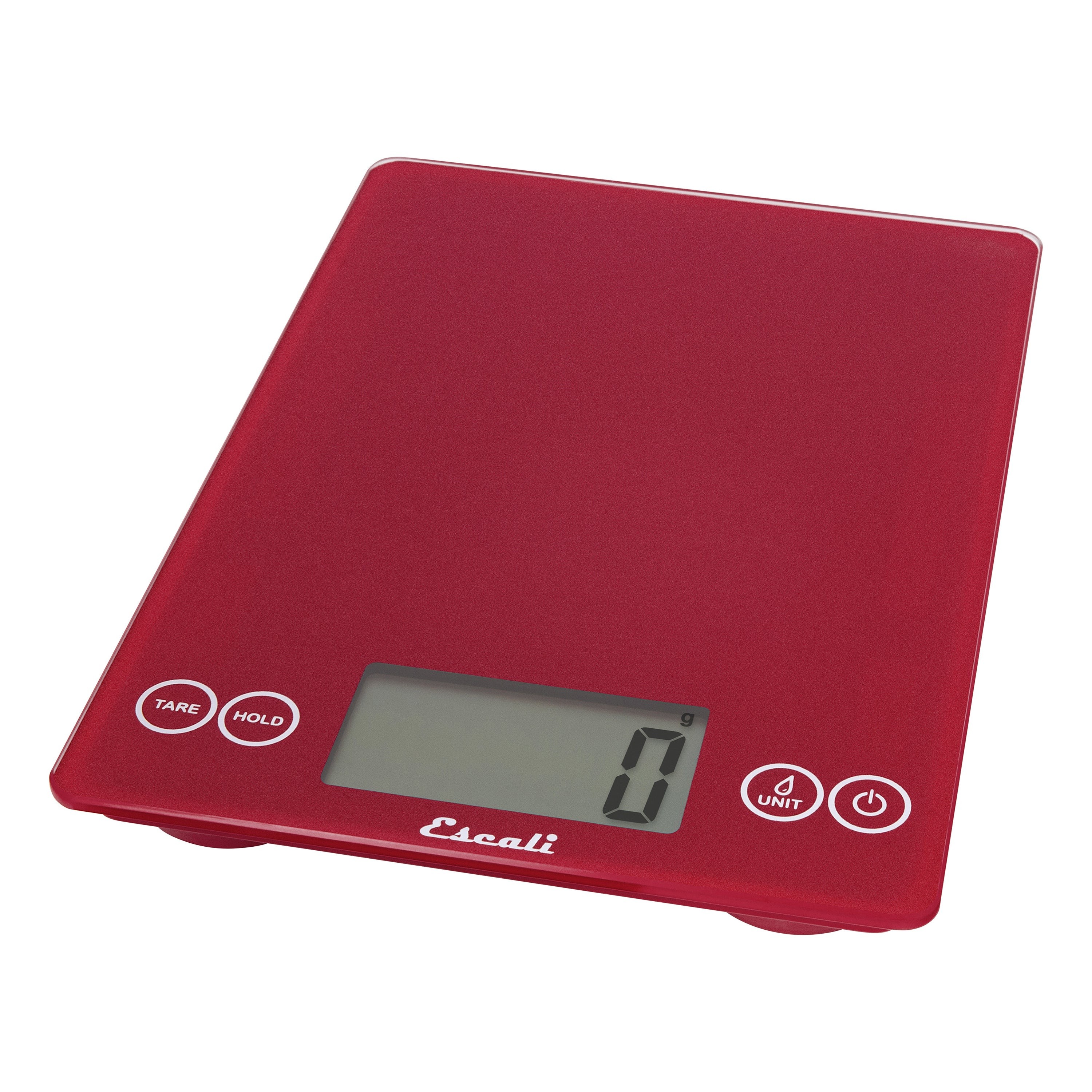 Arti Glass Digital Kitchen Scale Rio Red