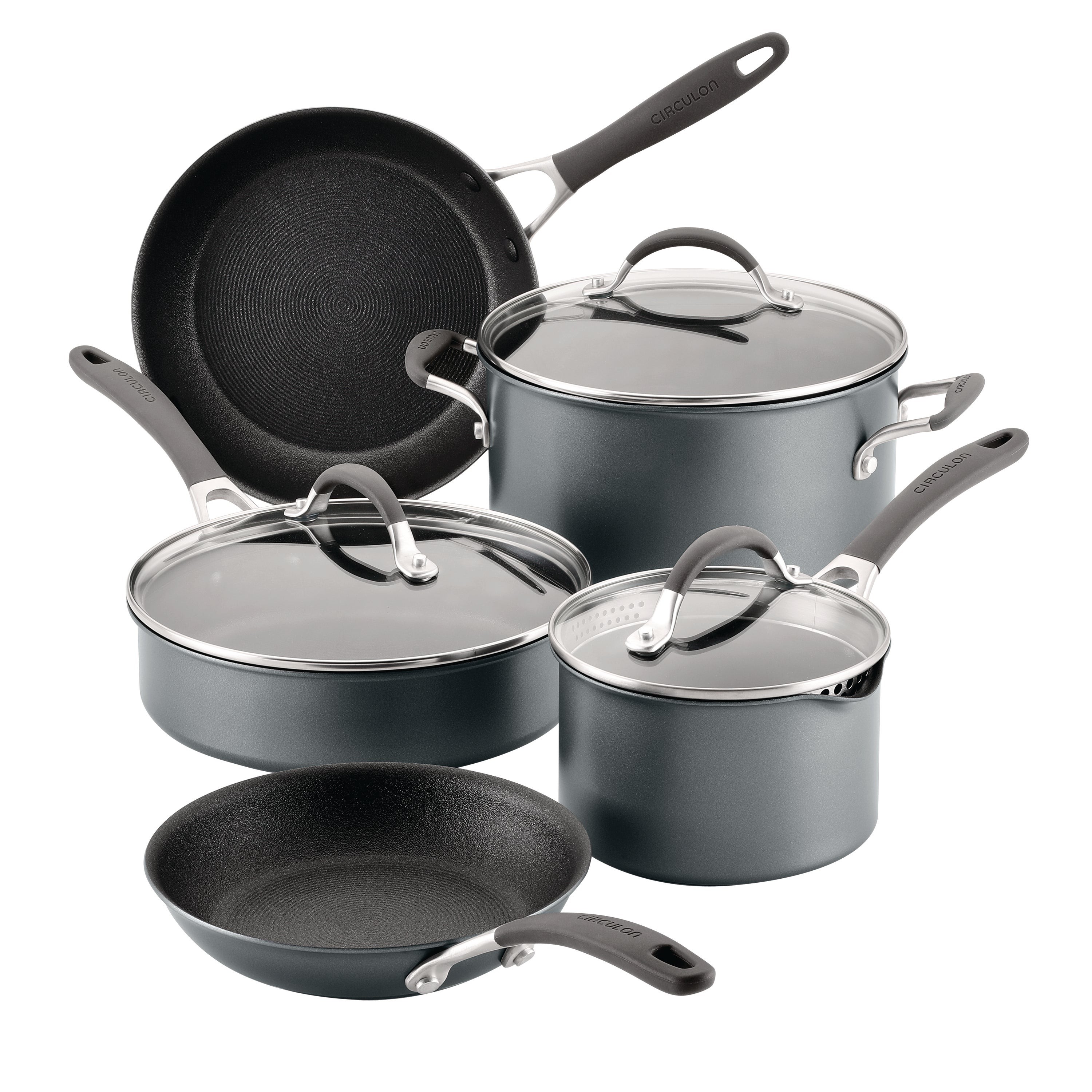 8pc ScratchDefense Nonstick Cookware Set