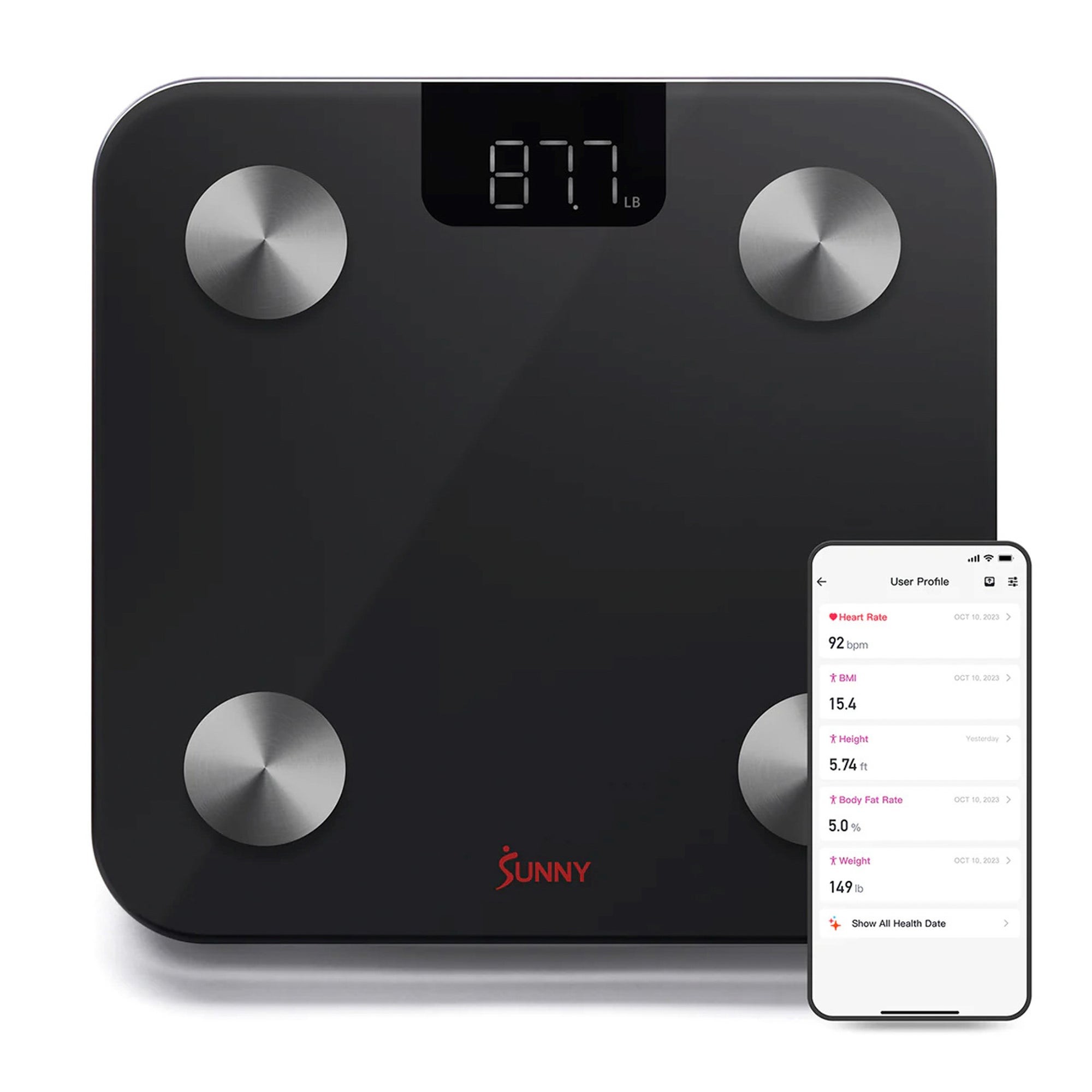 Composition BMI Smart Scale SunnyFit App Compatible