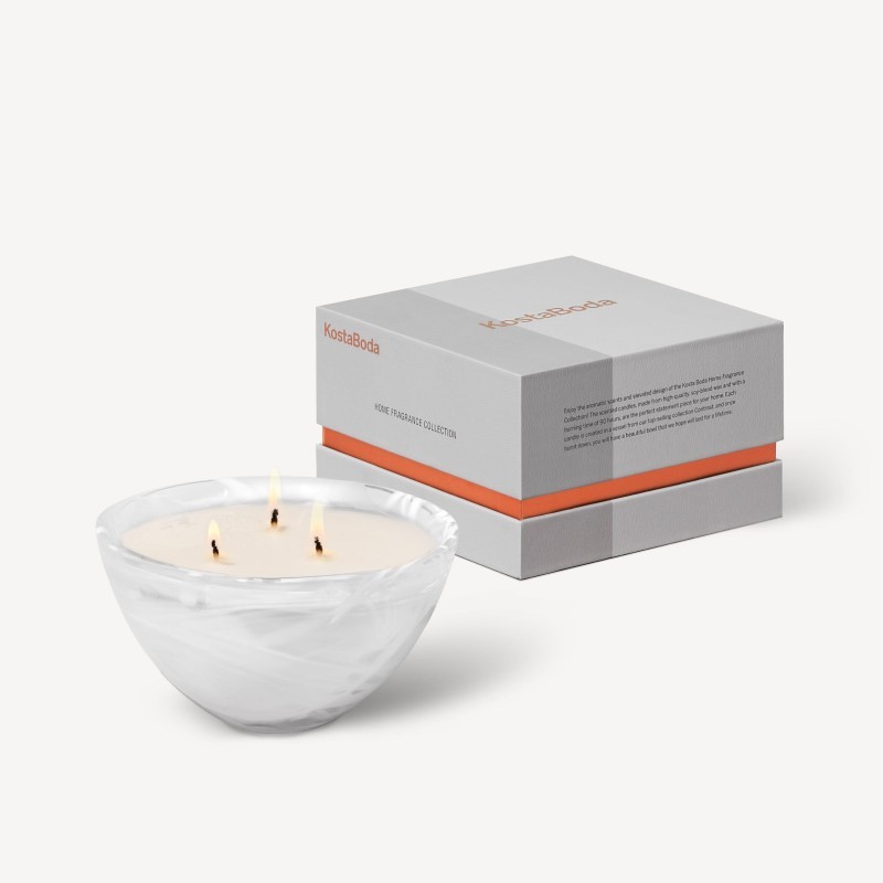 Contrast Candle - (White/White)