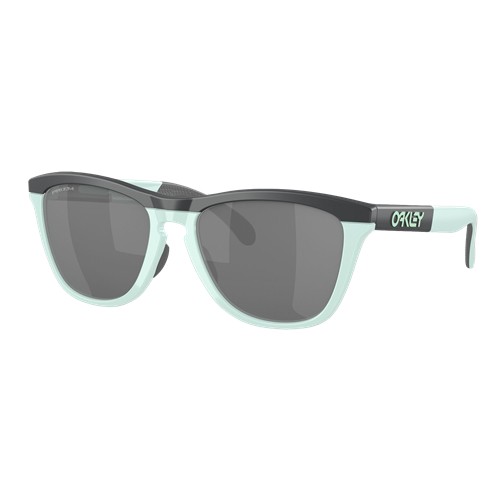 Oakley Frogskins Range Sunglasses Matte Carbon-Blue Milkshake/Prizm Black, Size 55 frame