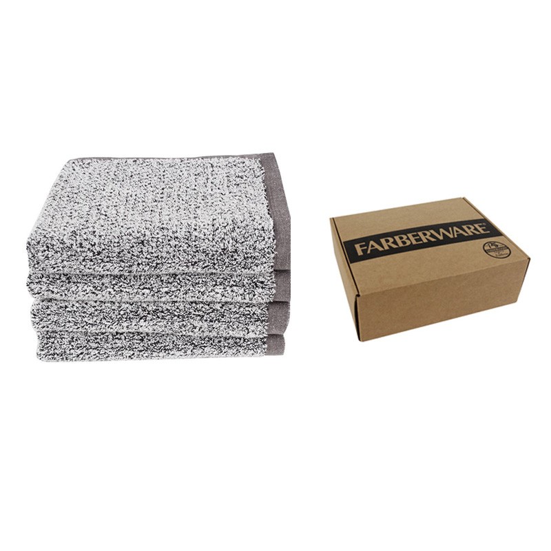 Signature 4Pcs Set Hand Towel - (Dark Grey)