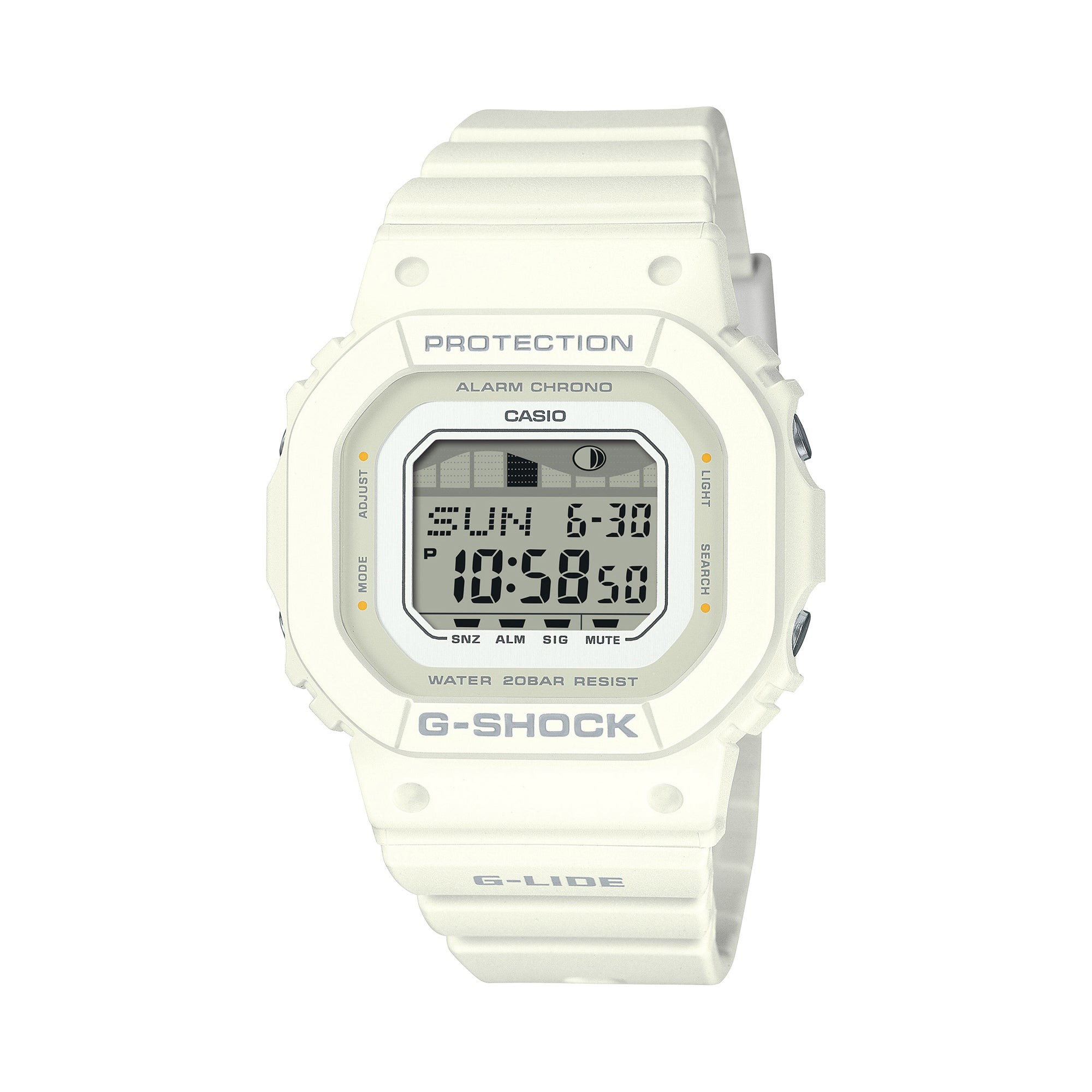 Ladies' G-LIDE Digital White Resin Watch