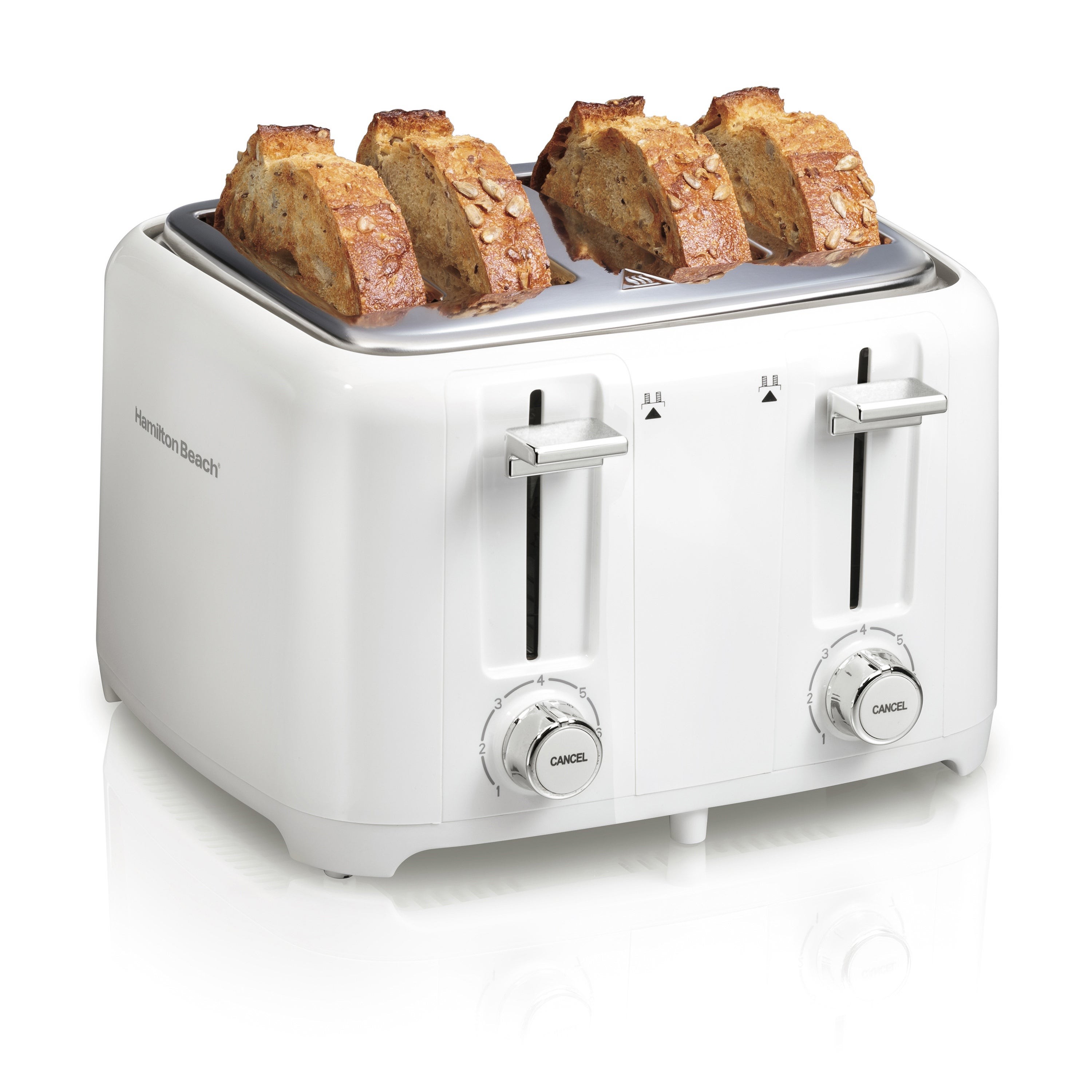 4 Slice Extra-Wide Slot Toaster White