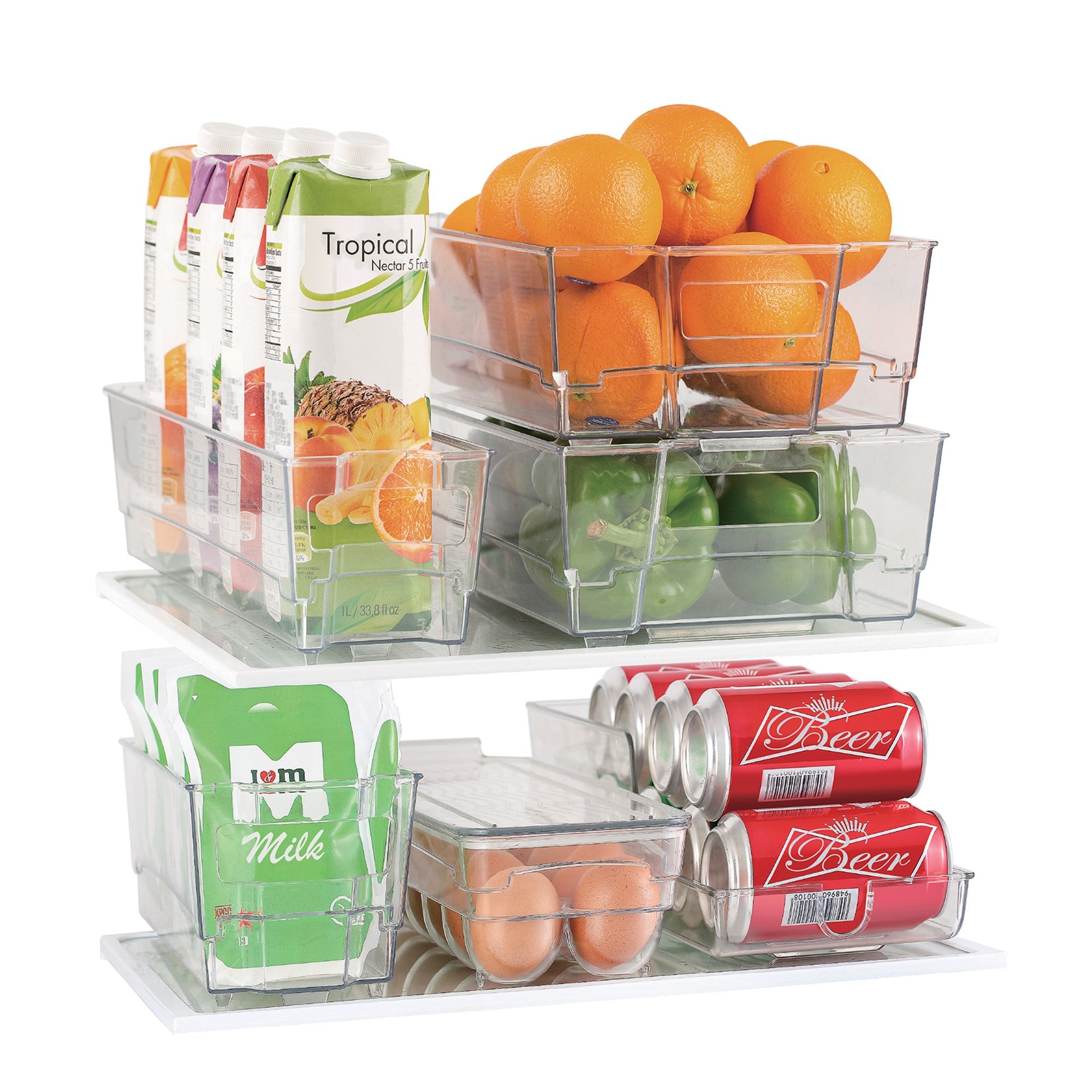 7pc Fridge Bin Organizing Set