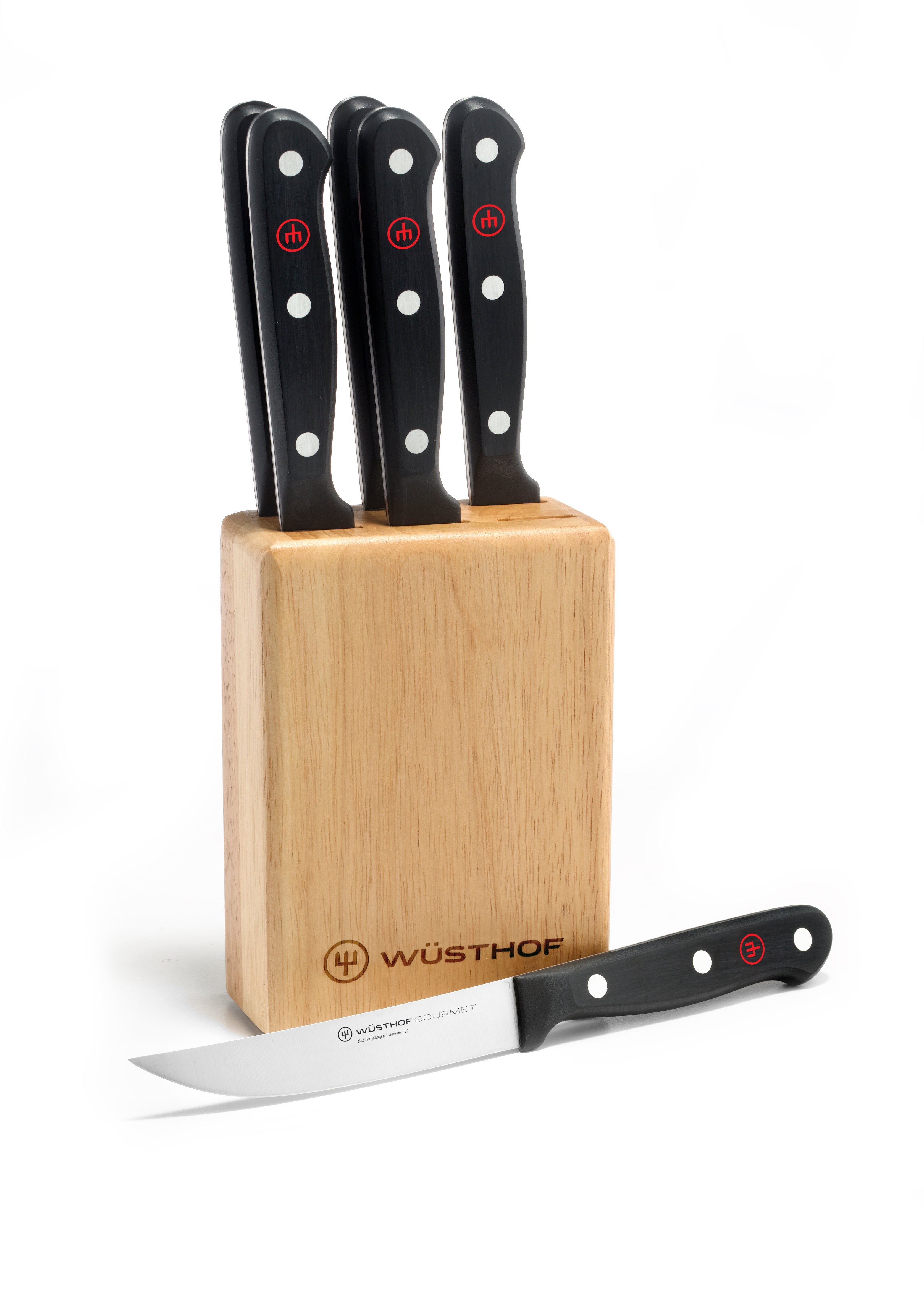 Gourmet 7pc Steak Knife Block Set