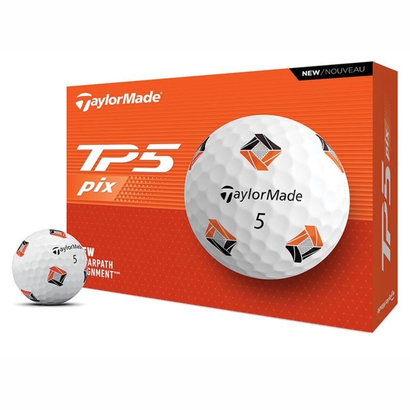 TP5 PIX White Golf Balls - (1 Dozen)