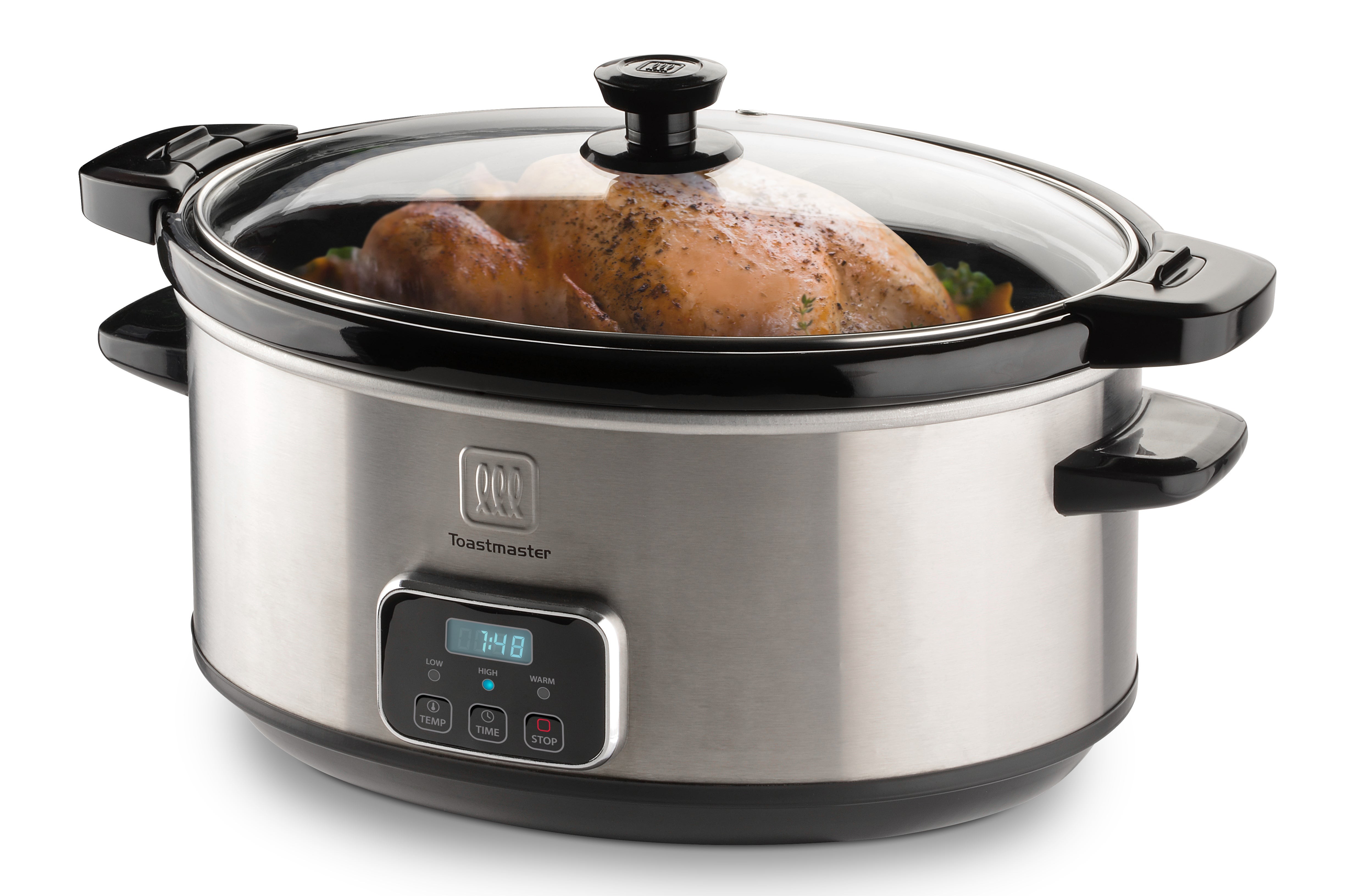 7qt Travel Programmable Slow Cooker w/ Locking Lid