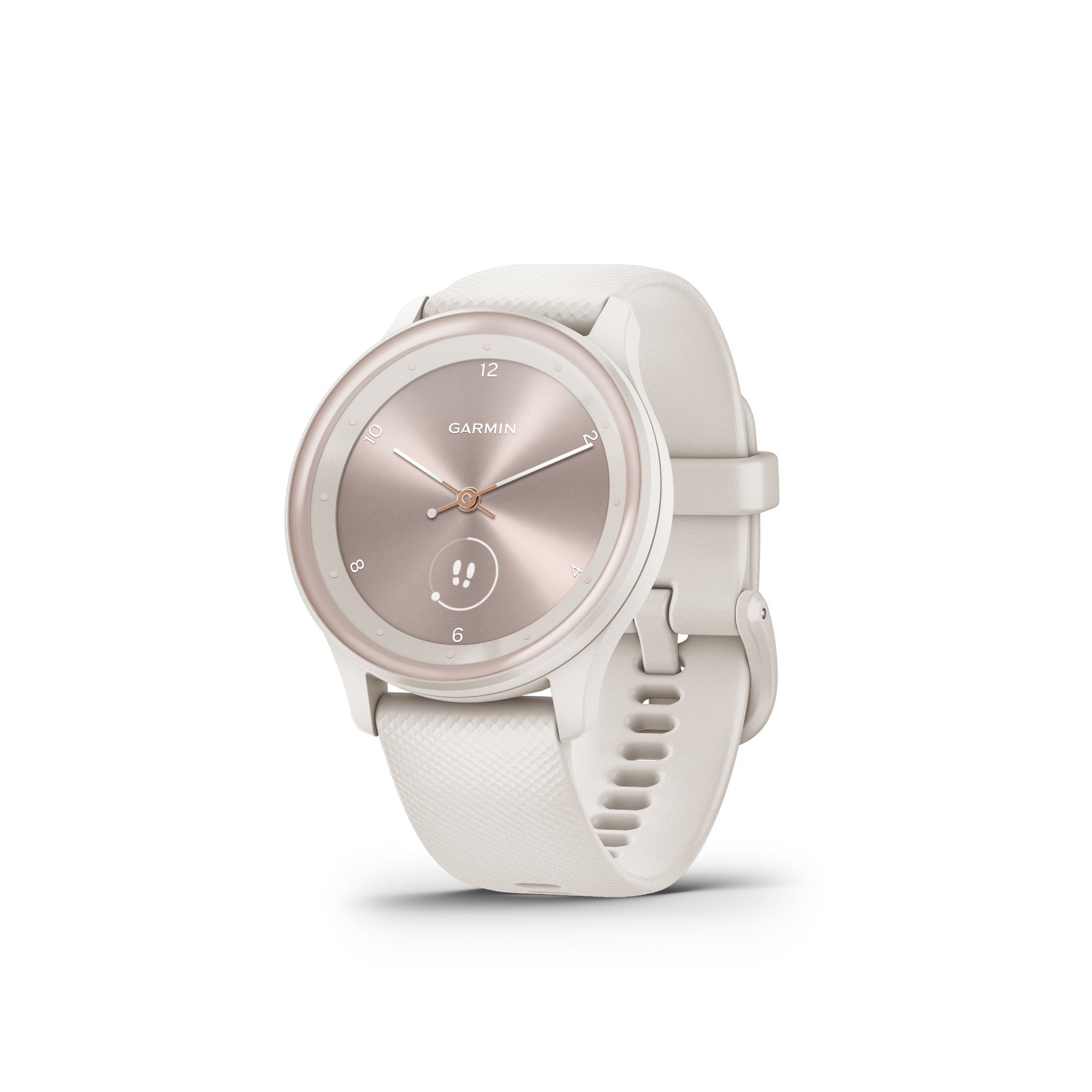 vivomove Sport Fitness Hybrid Smartwatch Ivory/Peach Gold