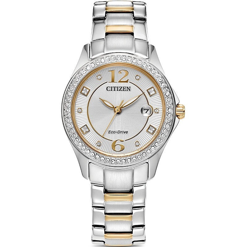 Eco-Drive Stainless Steel Bracelet watch, Silver