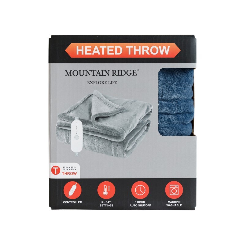 Heated Blue 50x60 MP Throw