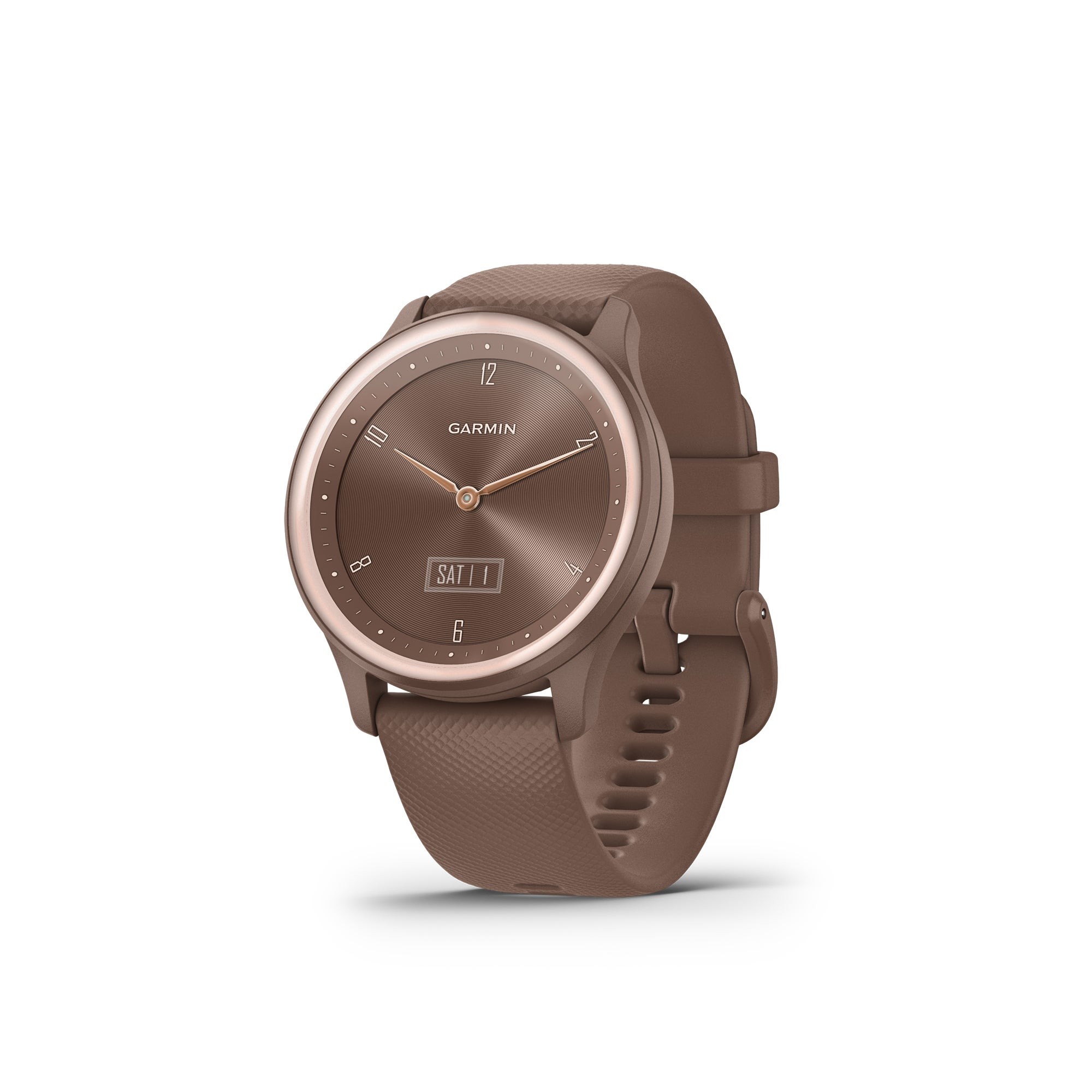 vivomove Sport Fitness Hybrid Smartwatch Cocoa/Peach Gold