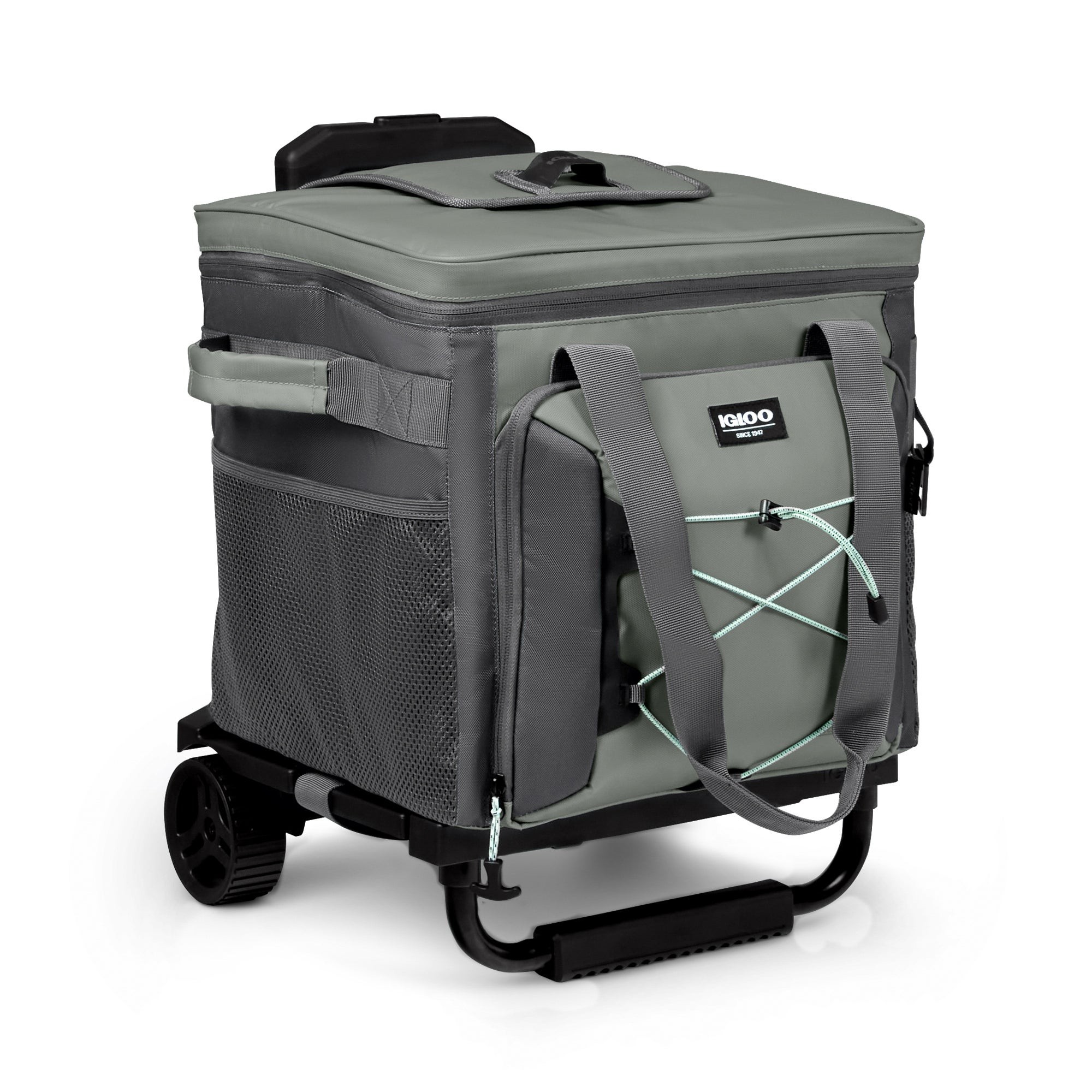 MaxCold Voyager Collapsible Roller 40 Cooler Gray