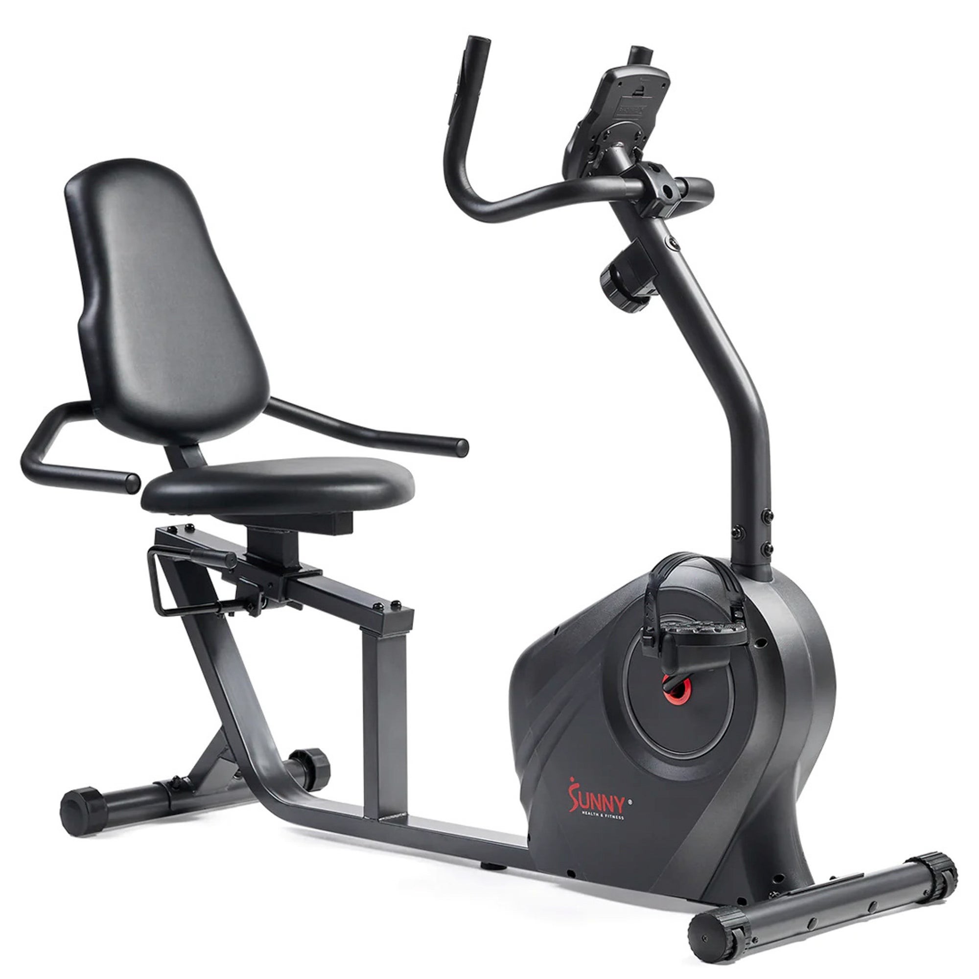 Smart Magnetic Resistance Recumbent Bike w/ Easy Adjust Seat