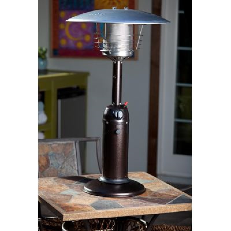 Hammered Bronze Finish Table Top Patio Heater