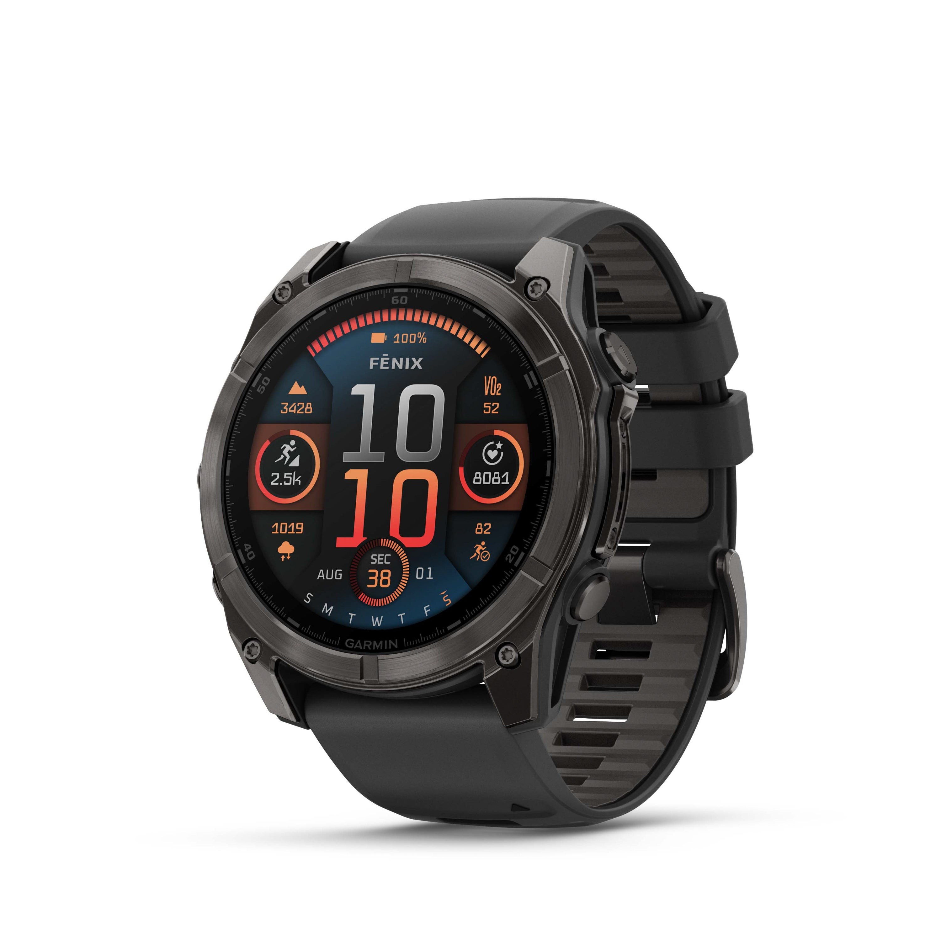 fenix 8 Premium Multisport Smartwatch 51mm AMOLED Black/Pebble Gray