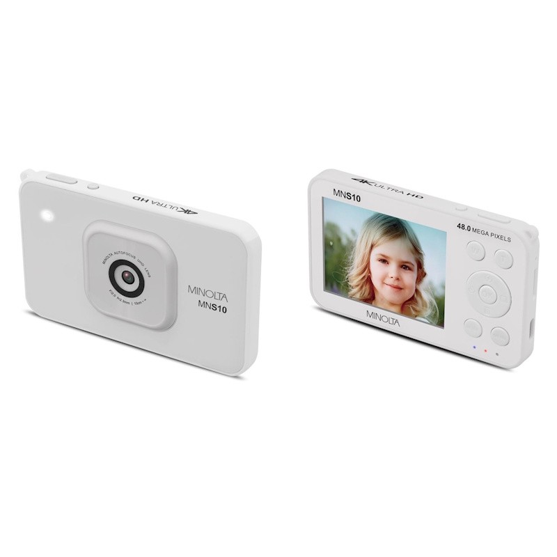 48MP/4K UHD Autofocus Super Slim Camera - (White)