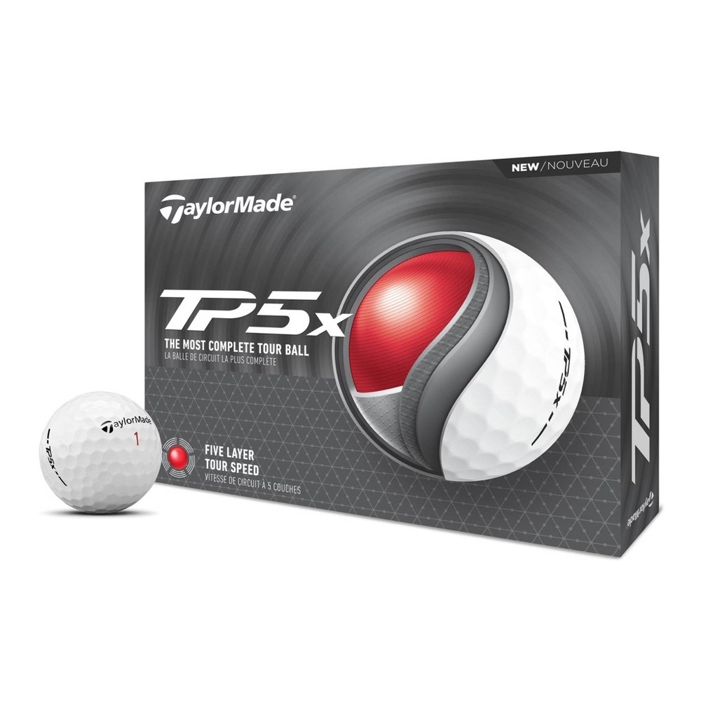 TaylorMade TP5x White 2024 Golf Balls - 1 Dozen