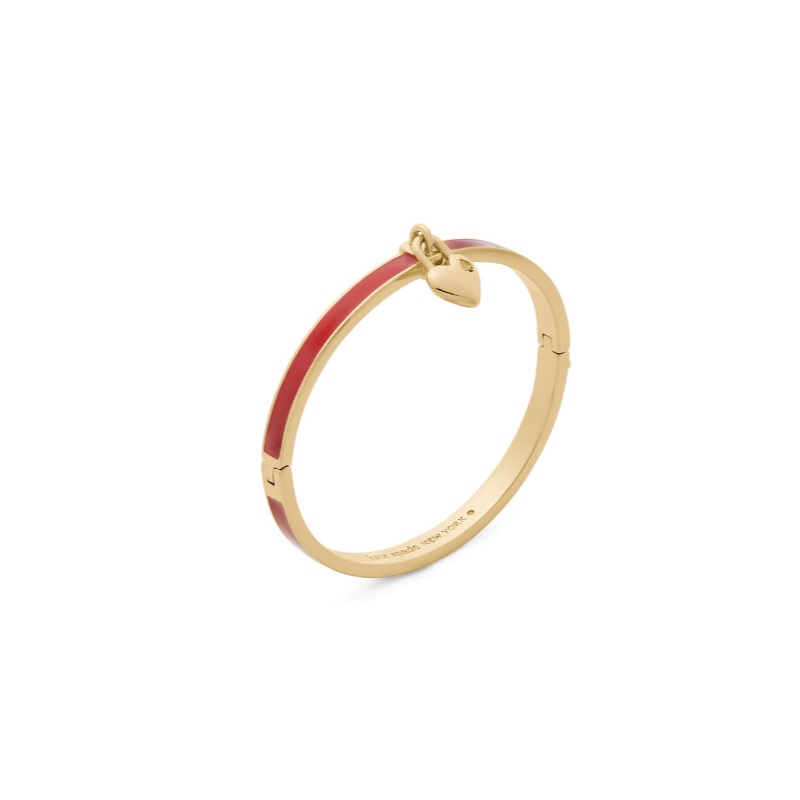 Heart Spade bangle Red