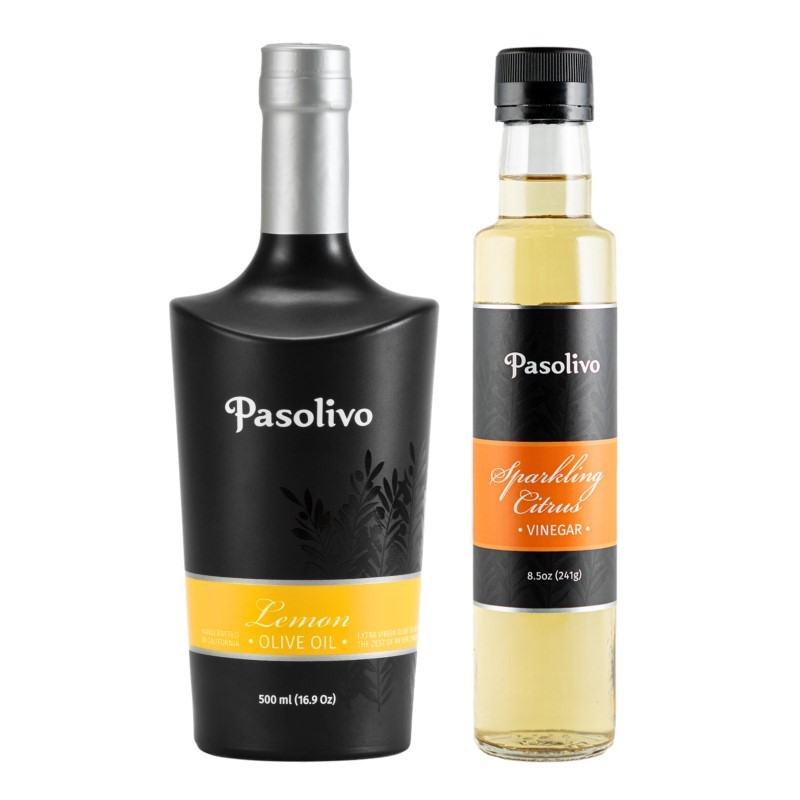 Lemon Olive Oil 500mL & Sparkling Citrus Vinegar 8.5oz Lemon Olive Oil 500mL & Sparkling Citrus Vinegar 8.5oz