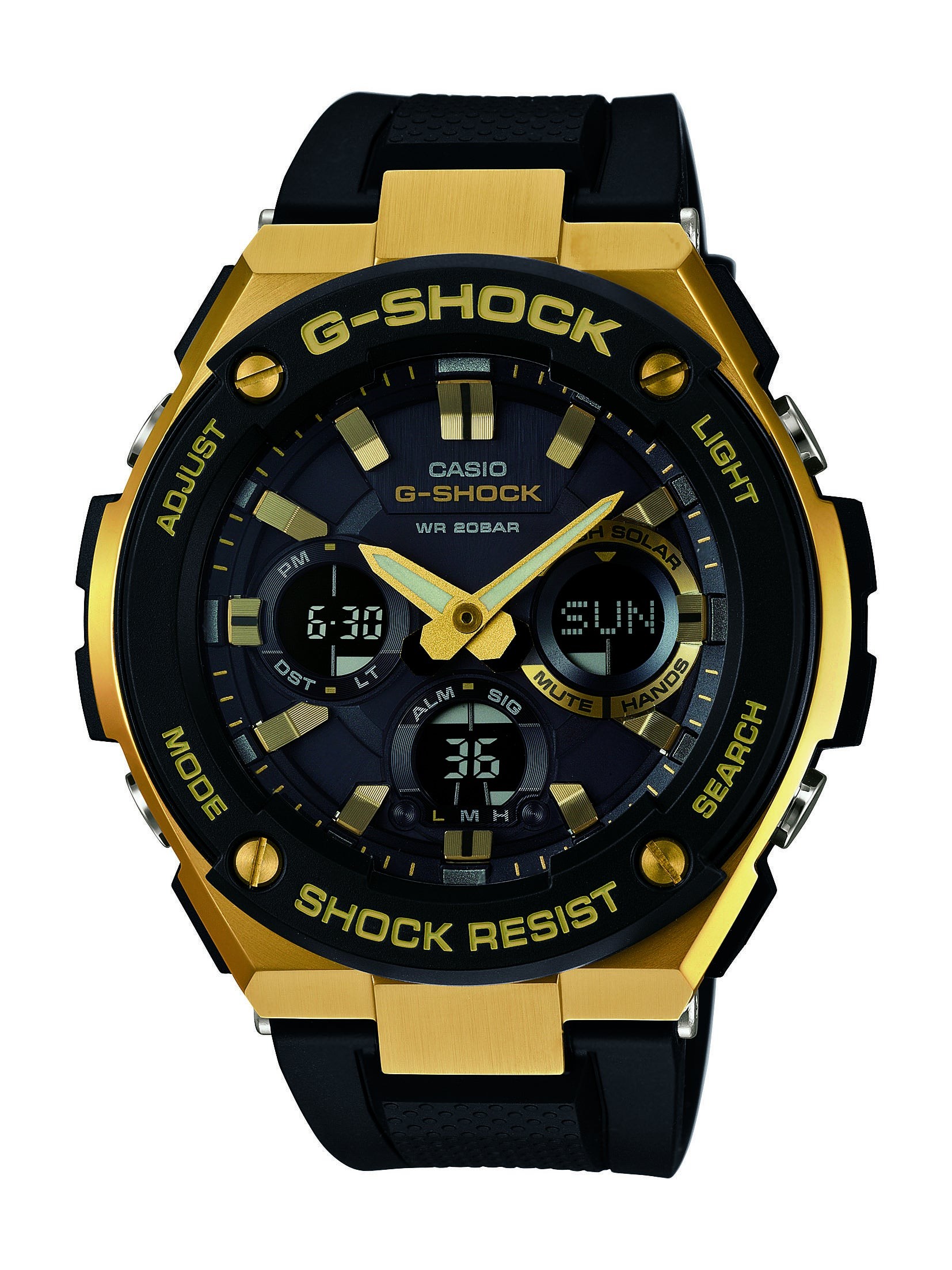 G-Shock G-Steel Solar Watch Black/Gold