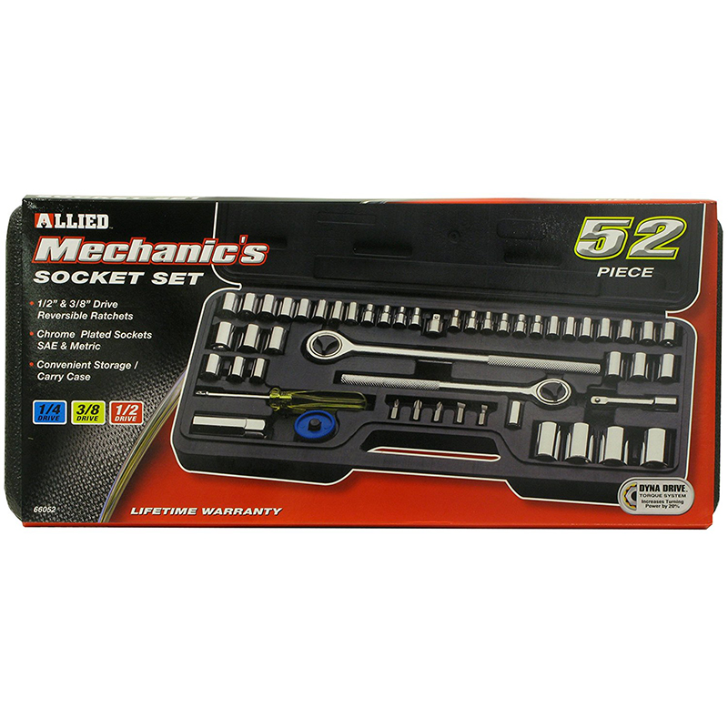 52 - Piece Socket Set with Storage Case