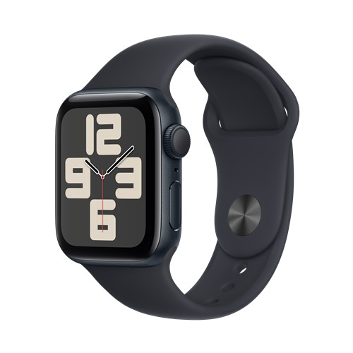 Apple Watch SE GPS 40mm Midnight Aluminum Case with Midnight Sport Band, Small/Medium