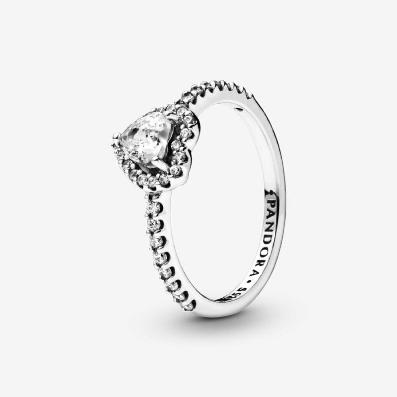Elevated Heart Ring, Size 8.5