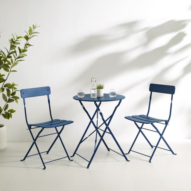 Karlee 3Pc IndoorOutdoor Metal Bistro Set