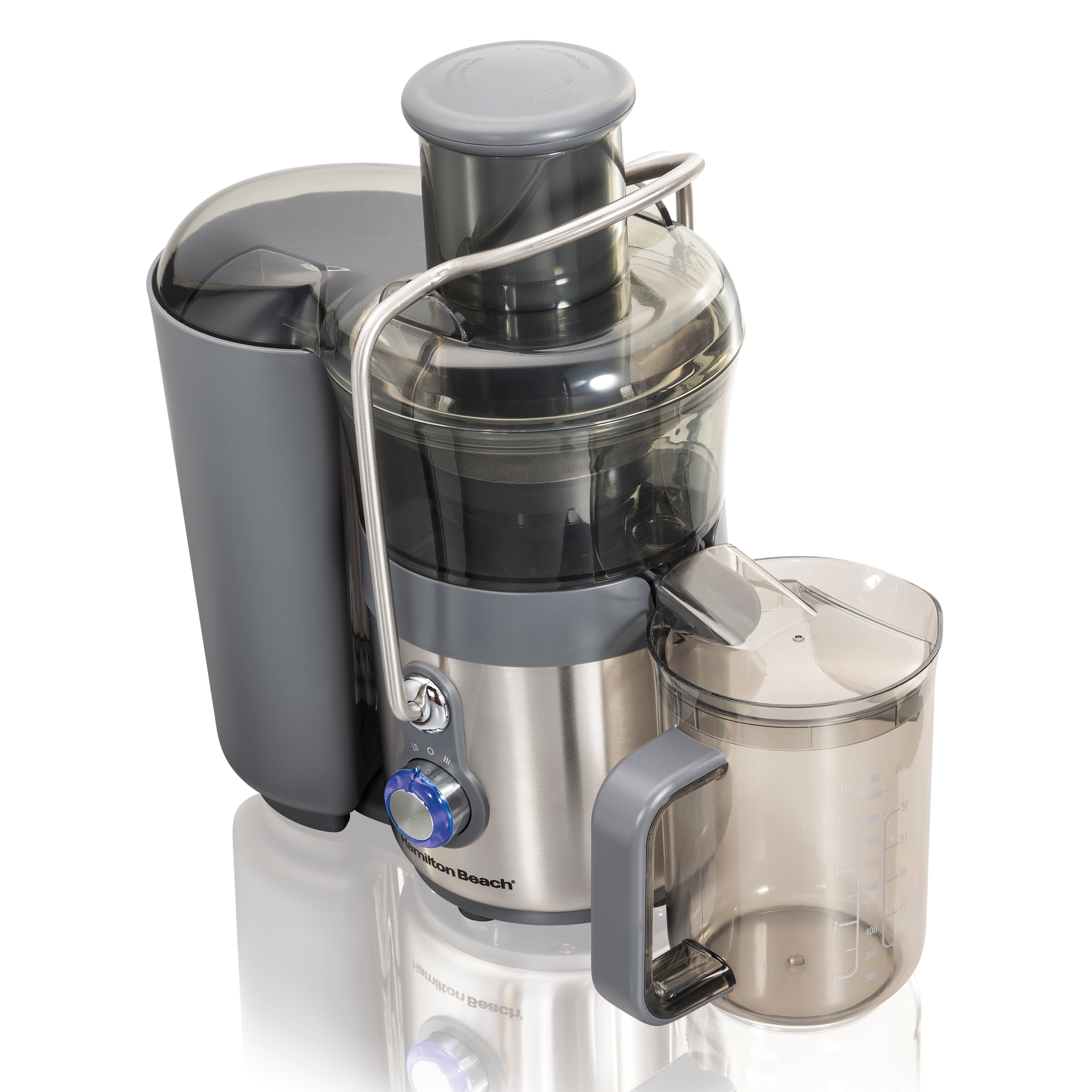 Easy Clean Big Mouth 2-Speed Premium Juice Extractor Stnlss