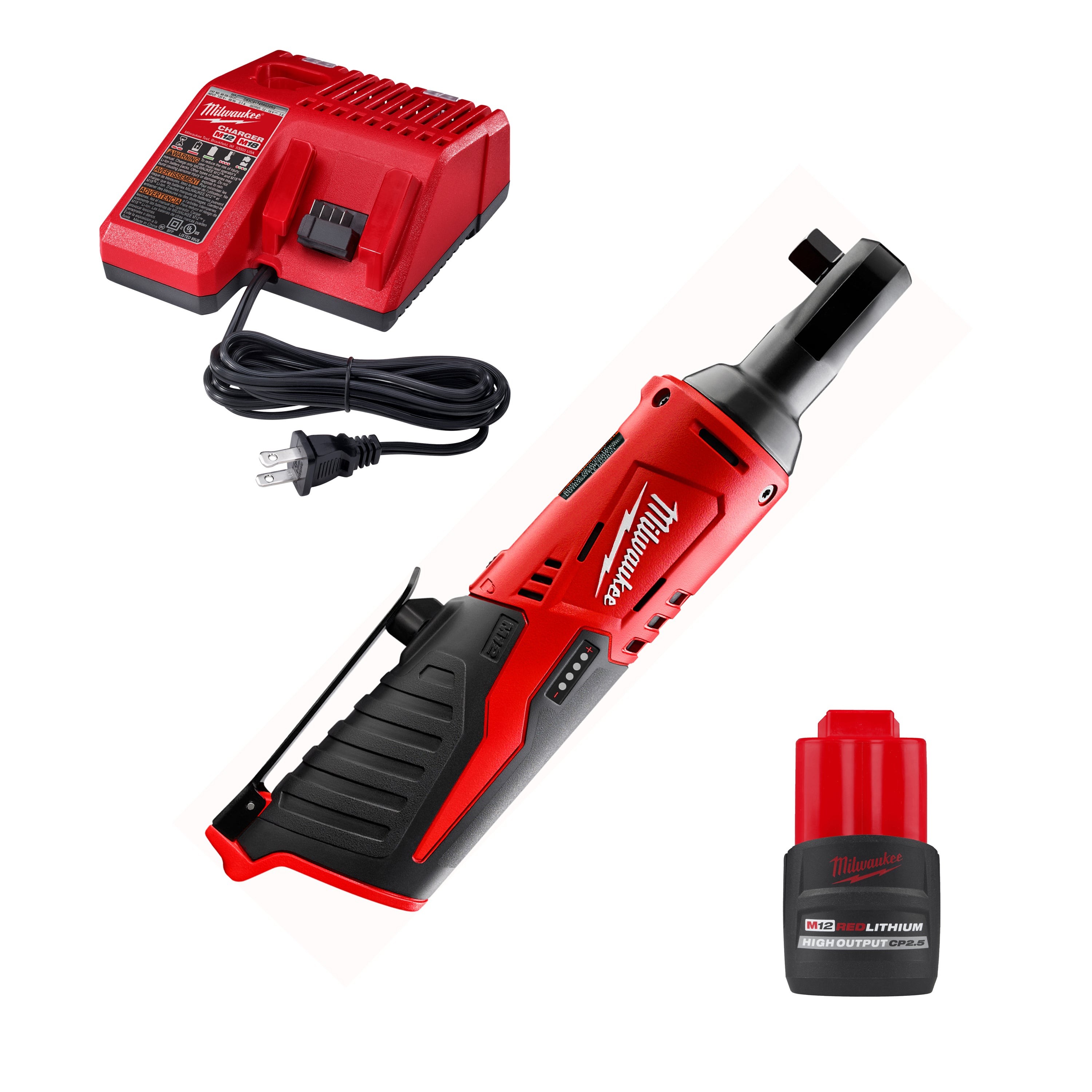 M12 Cordless 3/8" Ratchet w/ M12 Battery & Charger