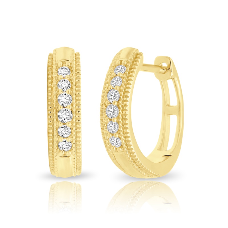 Hoop Earrings in 18K Yellow Gold
