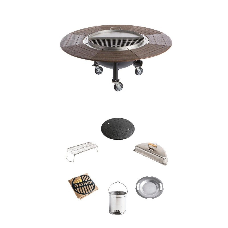35" Pioneer Gather Grill + Accessories Bundle