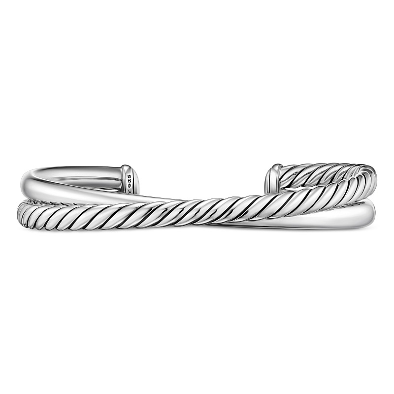 Crossover Two Row Cuff Bracelet