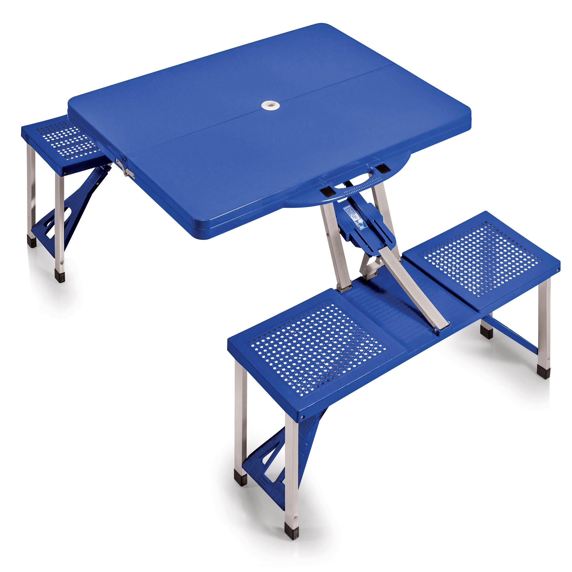 Folding Picnic Table w/ Seats Blue