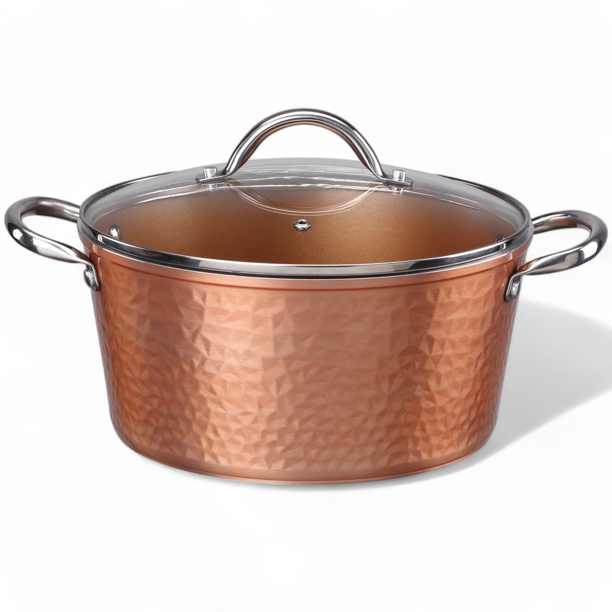 5qt Copper Hammered Dutch Oven w/ Lid