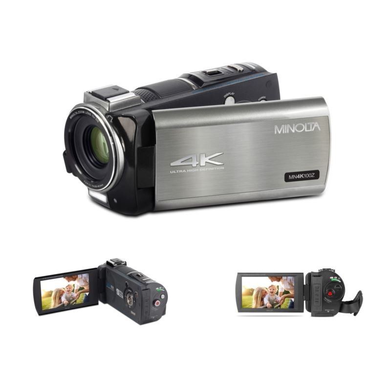 4K Ultra HD Camcorder with 10X Optical Zoom