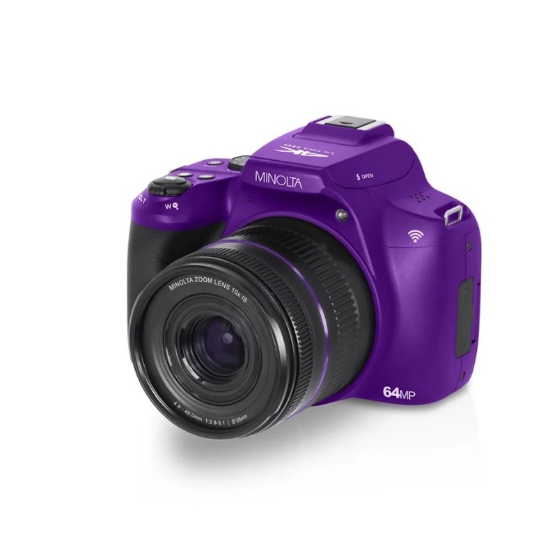 64MP/4K Ultra HD 10X Optical Zoom Bridge Camera - (Purple)